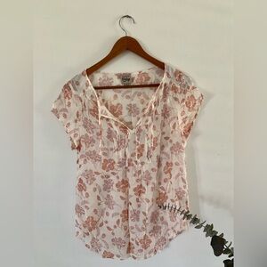 Floral short sleeved shirt